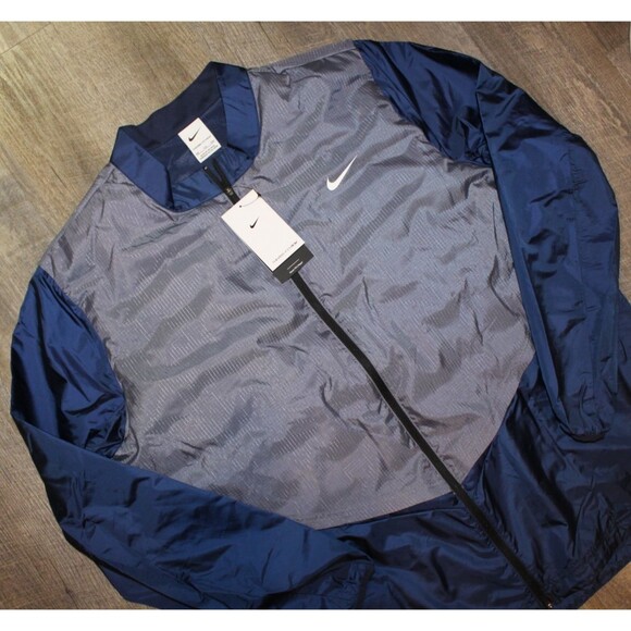 Nike Men Therma-FIT Repel Full-Zip Golf Jacket SIZE XXL NWT $250 NAVY BLUE GRAY - Picture 1 of 6